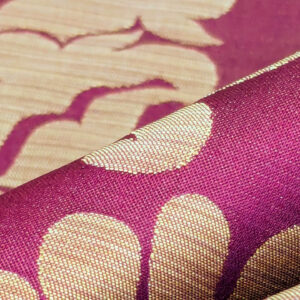 PXL_20240227_230332819 High End Veranda Renaissance Damask 100% Silk Red and Gold