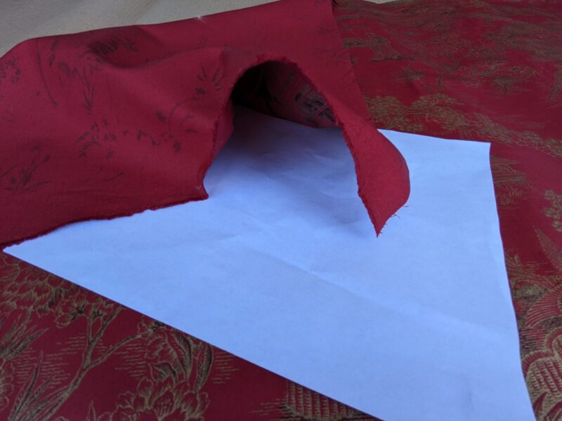 PXL_20240513_185312466 Ralph Lauren Chinoisery Toile Silky Cotton Crimson Gold