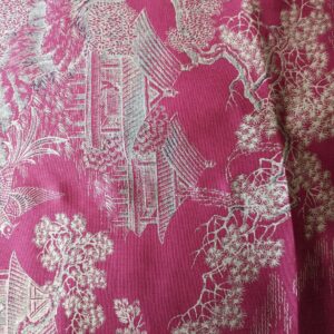 PXL_20240513_185452766 Ralph Lauren Chinoisery Toile Silky Cotton Crimson Gold