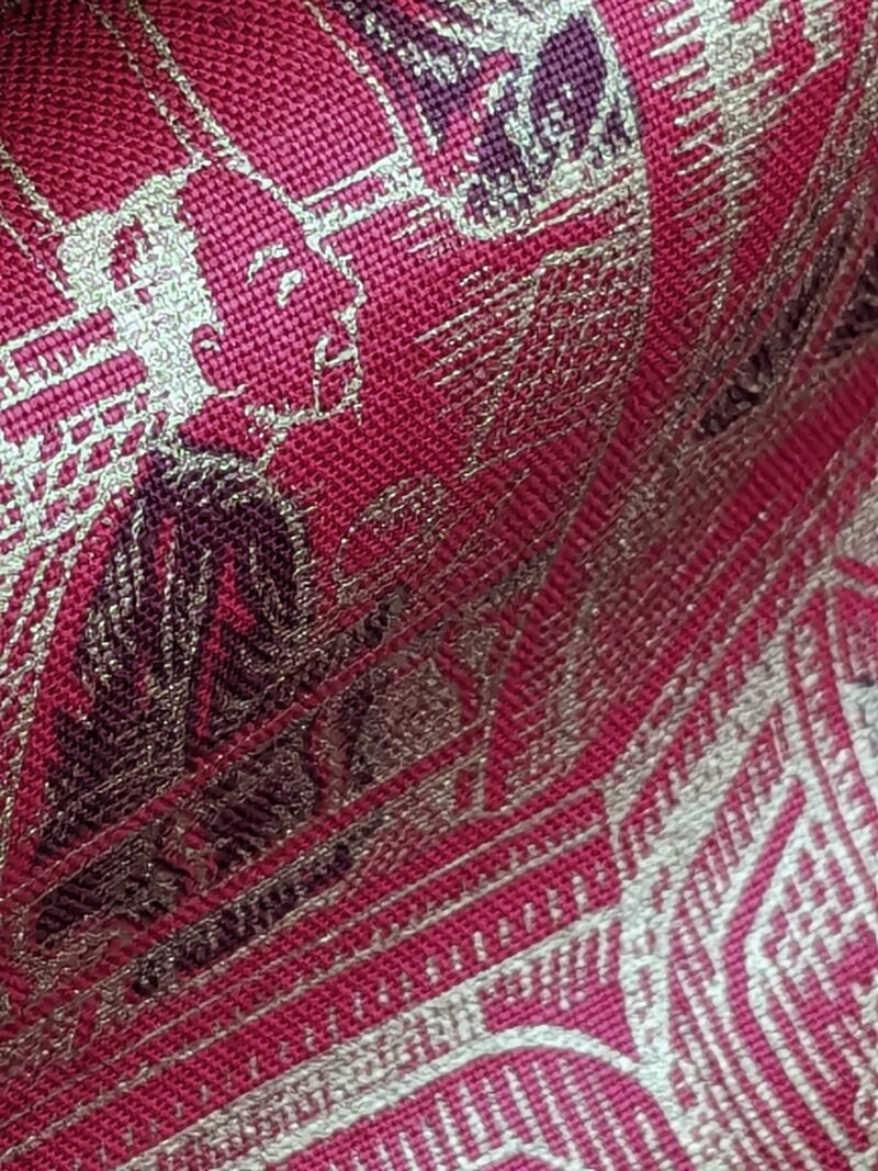 PXL_20240513_185523187 Ralph Lauren Chinoisery Toile Silky Cotton Crimson Gold