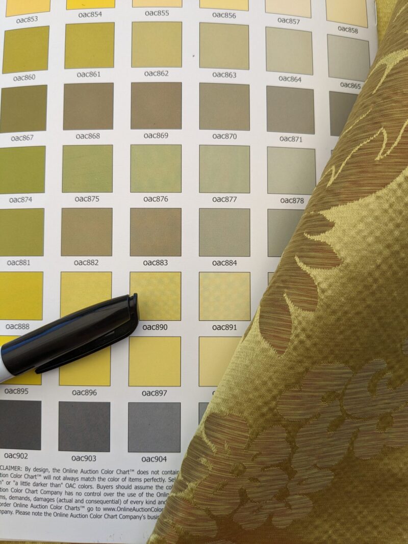 Scalamandre Fornarina Gold Silk Damask Medallion MSRP USD 648/Y