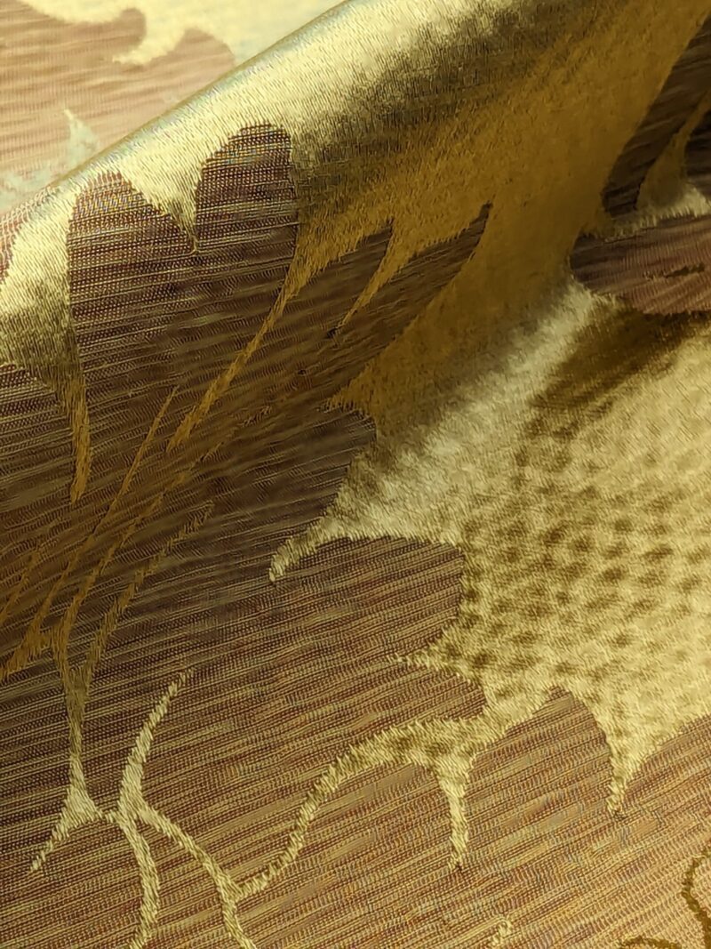 Scalamandre Fornarina Gold Silk Damask Medallion MSRP USD 648/Y