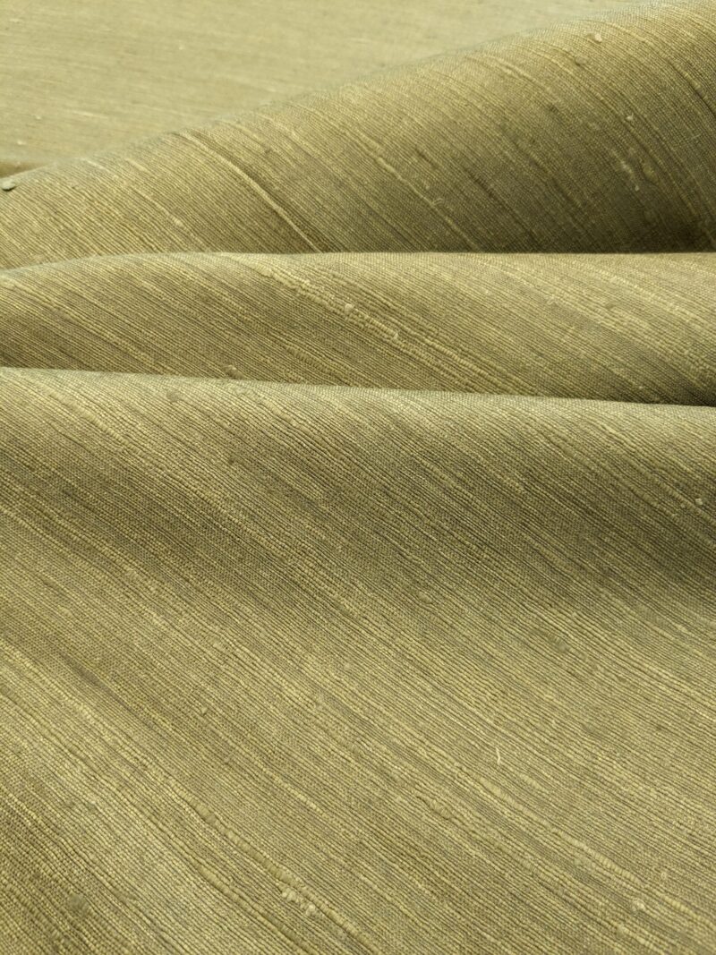 Scalamandre Vienne Texture Moss Green Silk Solid Texture MSRP USD 276/y