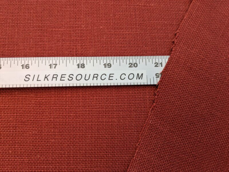 PXL_20240516_212714766 Scalamandre Luxembourg Linen Paprika Orange Red Solid Super Heavy MSRP USD284/y