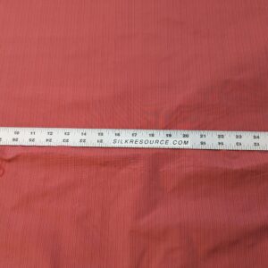 PXL_20240521_184918990 Scalamandre Astley Silk Strie Coral Red Pin Stripe Small Scale MSRP USD350+/yard
