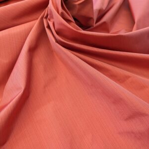PXL_20240521_184957324 Scalamandre Astley Silk Strie Coral Red Pin Stripe Small Scale MSRP USD350+/yard