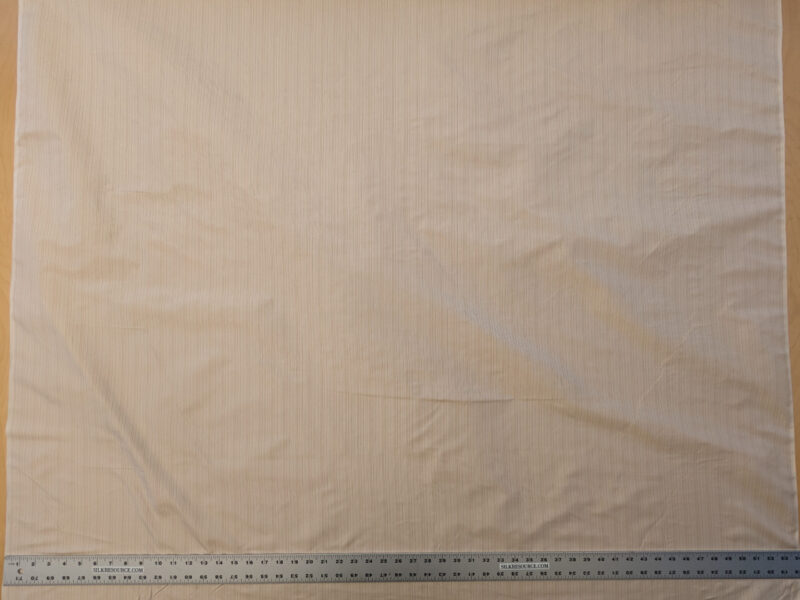 PXL_20240521_185428908 Scalamandre Astley Silk Strie Shell Beige Pin Stripe Small Scale MSRP USD350+/yard