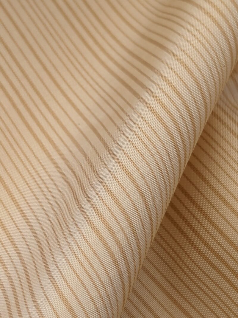 PXL_20240521_185608588 Scalamandre Astley Silk Strie Shell Beige Pin Stripe Small Scale MSRP USD350+/yard