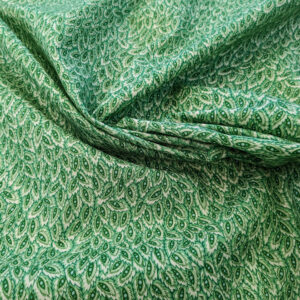 PXL_20240521_194213011 Scalamandre Zanzibar Ikat Aquamarine Green Aqua White Cotton Print Mid-Century MSRP USD 254.80/Y