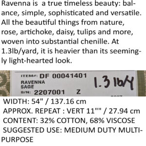 PXL_20240521_210513394 Scalamandre Ravenna Sage Green  Gray Floral Damask Stripe MSRP USD 200+/y