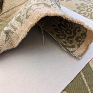 PXL_20240521_210528534 Scalamandre Ravenna Sage Green  Gray Floral Damask Stripe MSRP USD 200+/y