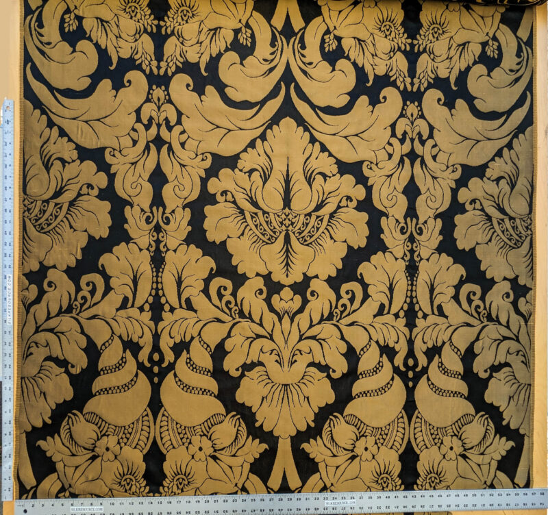PXL_20240521_221453065 Scalamandre Aspide II Black & Gold  Damask MSRP USD 628/y