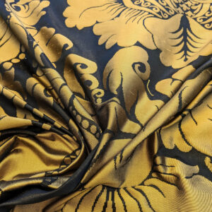 PXL_20240521_221725789 Scalamandre Aspide II Black & Gold  Damask MSRP USD 628/y
