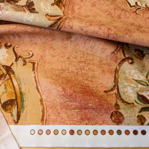 PXL_20240522_193835249 Scalamandre Cotteen Chinois Spice Pink Red Chinoiserie Birds Teahouse Toile Scenic MSRP USD 200+/y