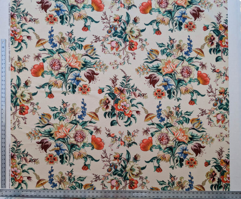 PXL_20240522_194710595 Scalamandre Les Fleurs Mystereiuses Cream Beige Floral Botanical Foliage MSRP USD 784/y