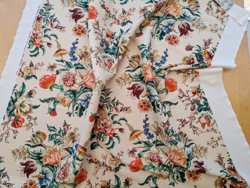 PXL_20240522_194957257 Scalamandre Les Fleurs Mystereiuses Cream Beige Floral Botanical Foliage MSRP USD 784/y