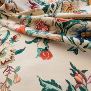 PXL_20240522_195006815 Scalamandre Les Fleurs Mystereiuses Cream Beige Floral Botanical Foliage MSRP USD 784/y