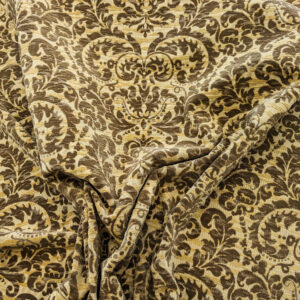 PXL_20240522_195956425 Scalamandre Vendome Camel Brown Cut Velvet Brown Gold Florentine Renaissance Damask MSRP USD292/y