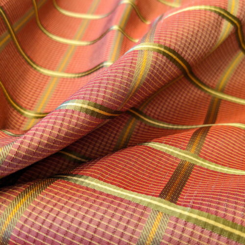 PXL_20240522_201141474 Scalamandre Carissima Carnations Moss Red Green Plaid Check MSRP USD 184/y