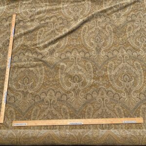 WhatsApp Image 2024-05-15 at 03.52.55_dba1c250 Scalamandre " Asha Gold MSRP USD 256/Y Woven Turkish Paisley Chenille Gold Red Rust