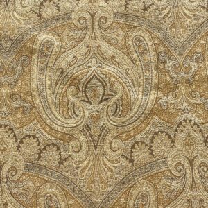 WhatsApp Image 2024-05-15 at 03.52.56_0c1811f5 Scalamandre " Asha Gold MSRP USD 256/Y Woven Turkish Paisley Chenille Gold Red Rust