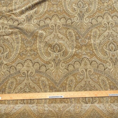 WhatsApp Image 2024-05-15 at 03.52.56_30ce8dcd Scalamandre " Asha Gold MSRP USD 256/Y Woven Turkish Paisley Chenille Gold Red Rust