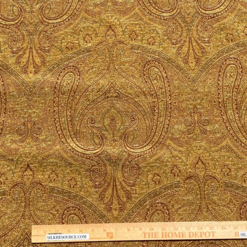 WhatsApp Image 2024-05-15 at 04.46.20_680c5845 Scalamandre Asha Topaz MSRP USD 256/Y Woven Turkish Paisley Chenille Gold Paisley