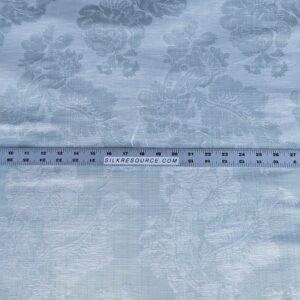 original_3107813d-e04e-4cdd-95e8-ae0efc9d6d82_PXL_20240507_190007812 17x17" Sample Scalamandre Uppsala White On Gustavian Blue Green Silk Damask MSRP USD 588/y