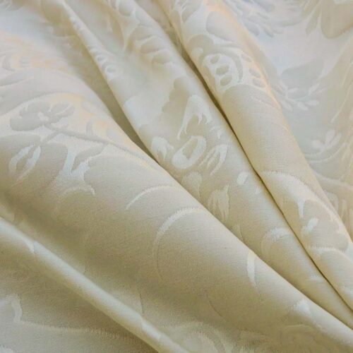 s-l1600 (9) By Yard Scalamandre "Hunt Damask" in Special Ivory 100% Cotton Renaissance Damask Heavy MSRP USD300+/Y
