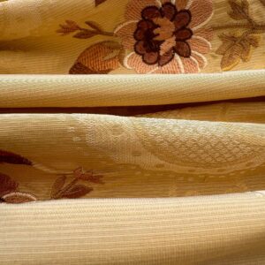 IMG_3972 Scalamandre Floral Botanical Brown Beige Embroidery Historical 1.2y