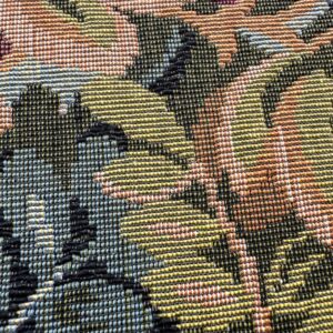 IMG_4169 1.1y Scalamandre Botanical Floral Tree Foliage Upholstery Green Black Beige