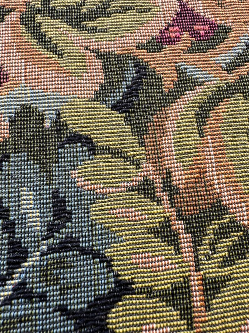 IMG_4169 1.1y Scalamandre Botanical Floral Tree Foliage Upholstery Green Black Beige