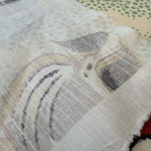 IMG_4183 1.4 y Scalamandre Barbuda Coral/Apricot/Green Gold Dots Fish Nautical Ocean