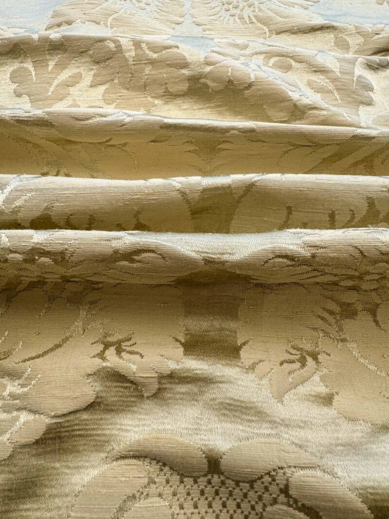 IMG_4257 0.6Y Scalamandre Beige Damask French Court Silk Renaissance