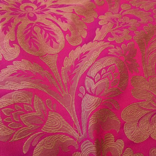 PXL_20240604_183025664 1Y+ Lelievre Paris Coppelia Amarante Cotton Linen Pink Damask Medallion Renaissance
