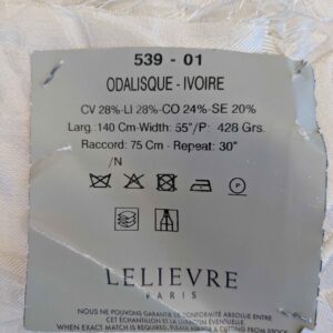 PXL_20240604_184937385 Lelievre Odalisque Ivoire Ivory Cream White Damask Silk Velvet Cut Velvet Floral Botanical French Court Renaissance MSRP USD668/y 56" x 37"