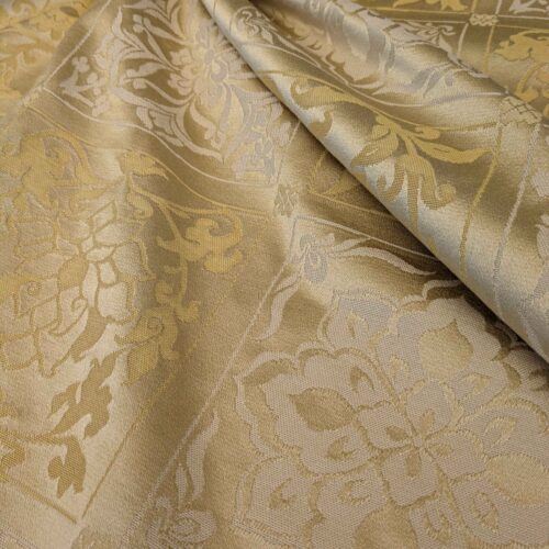 PXL_20240607_210155771 2y Scalamandre Plaid Check Damask Square Historic Art Deco Suzani Renaissance Silk Gold