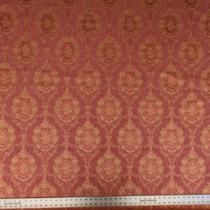 PXL_20240607_210344817 1.2y Scalamandre Medallion Red Gold Damask Floral Botanical Renaissance