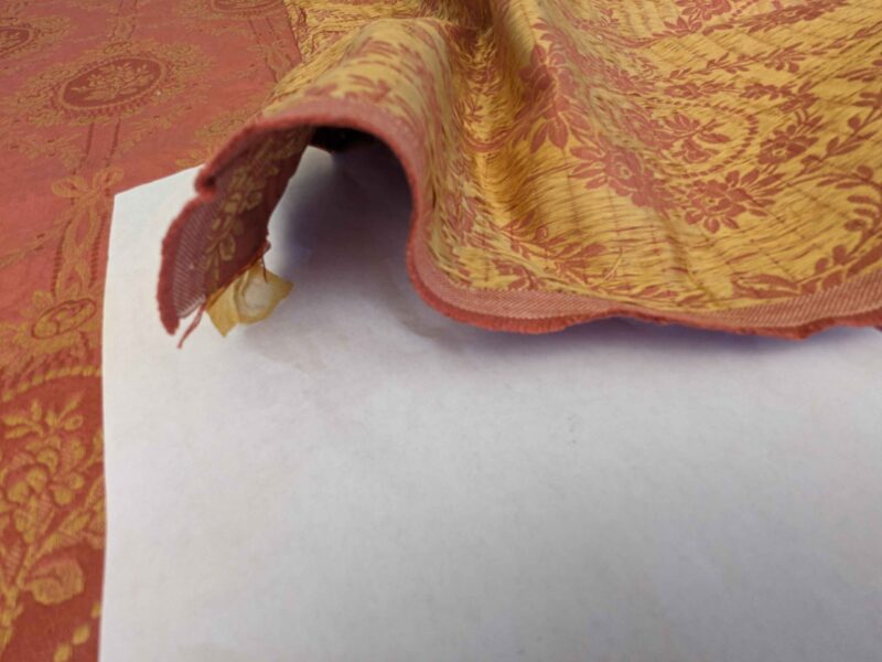 PXL_20240607_210407045 1.2y Scalamandre Medallion Red Gold Damask Floral Botanical Renaissance