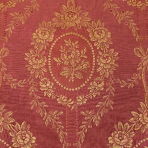 PXL_20240607_210507572 1.2y Scalamandre Medallion Red Gold Damask Floral Botanical Renaissance
