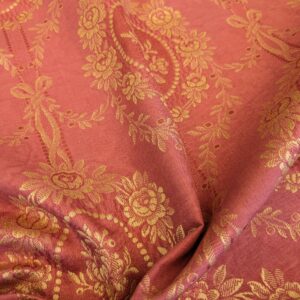 PXL_20240607_210520117 1.2y Scalamandre Medallion Red Gold Damask Floral Botanical Renaissance