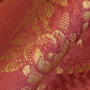 PXL_20240607_210524239 1.2y Scalamandre Medallion Red Gold Damask Floral Botanical Renaissance