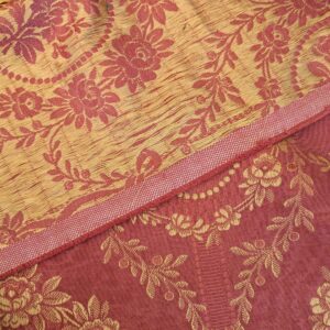 PXL_20240607_210542522 1.2y Scalamandre Medallion Red Gold Damask Floral Botanical Renaissance