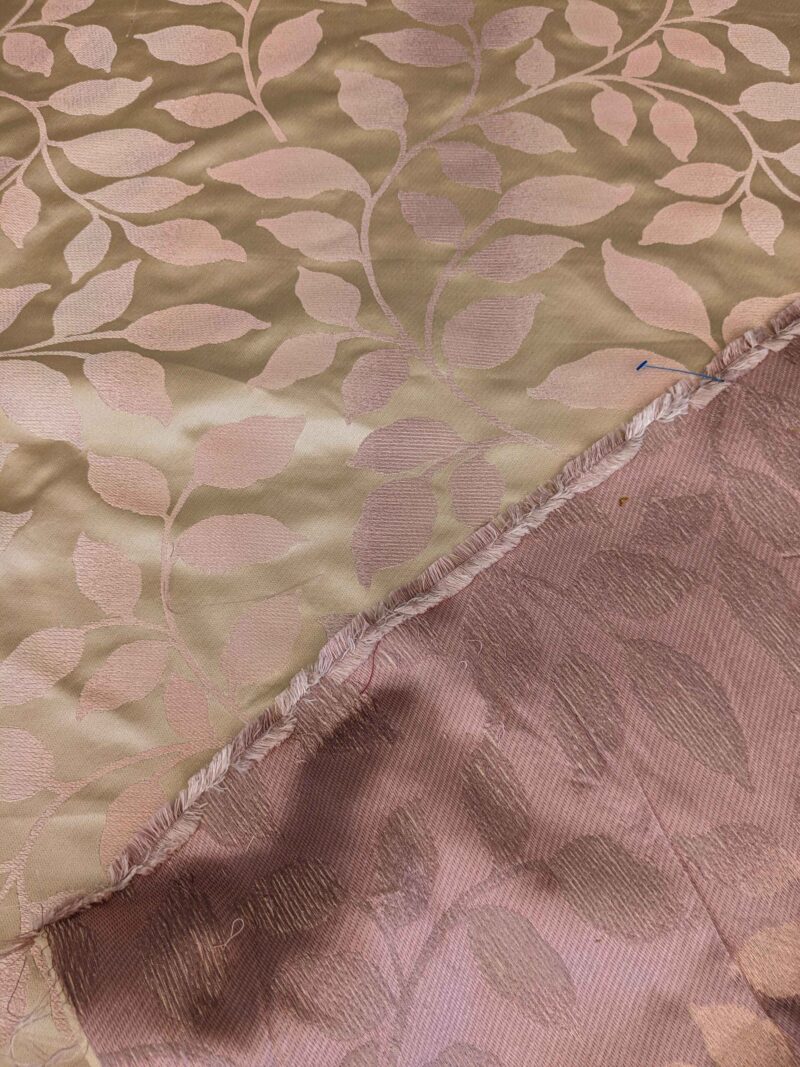 PXL_20240611_192721360 1y Scalamandre Silk Pink Leaves Botanical Tree Foliage Classic