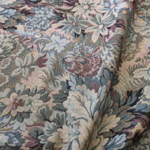 4.9y Scalamandre Floral Botanical Tree Foliage Yellow Green Beige Forest Tapestry