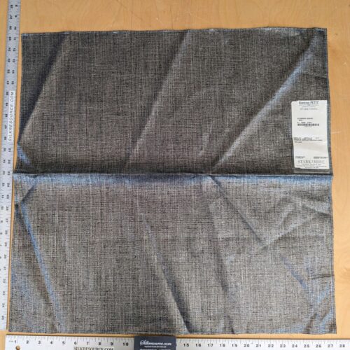 450796551_827273582682652_3406875640529119180_n 10 EV37 25" x 27" Edmond Petit Lin Miroir Argent Noir Silver Black Texture Solid Linen MSRP USD594/y