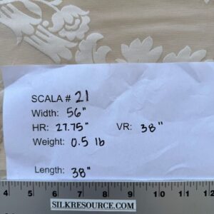 IMG_3937 Scalamandre Silk Damask Beige Historic French Court Renaissance 38" x 56"