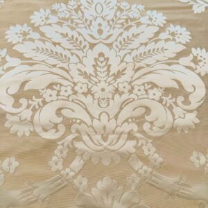 IMG_3940 Scalamandre Silk Damask Beige Historic French Court Renaissance 38" x 56"