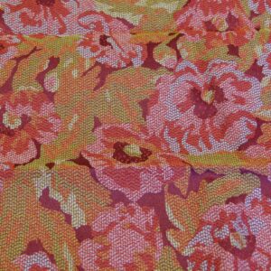 P1130211 " Scalamandre Chanticleer Terracotta Rooster Chicken French Country Toile Red White MSRP USD 200+/Y