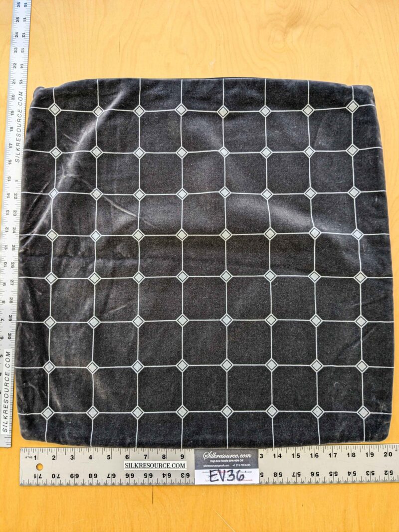 PXL_20240702_200545628 1 EV36 Scalamandre 2 Pieces Pillow Case only Black White Plaid Check Square Geometric 20"x20"